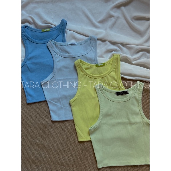 Áo balo croptop đủ màu vải thun gân hình shop chụp 100% | BigBuy360 - bigbuy360.vn