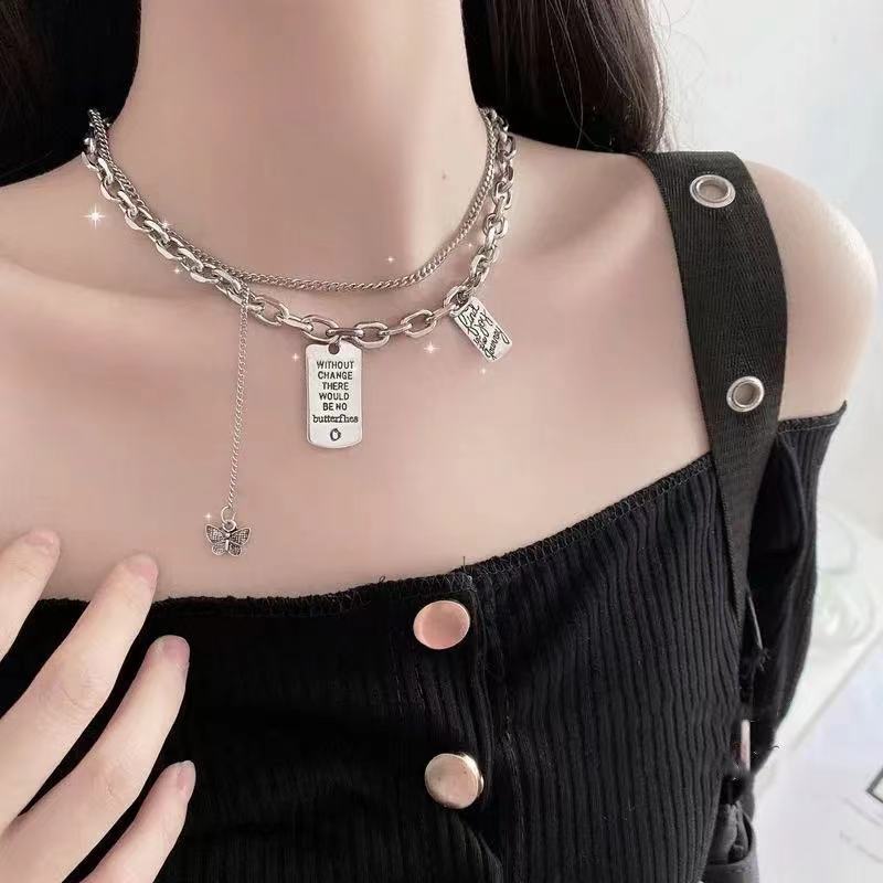 Vòng cổ 2 Lớp Hình Bướm Gấp Gọn Mới