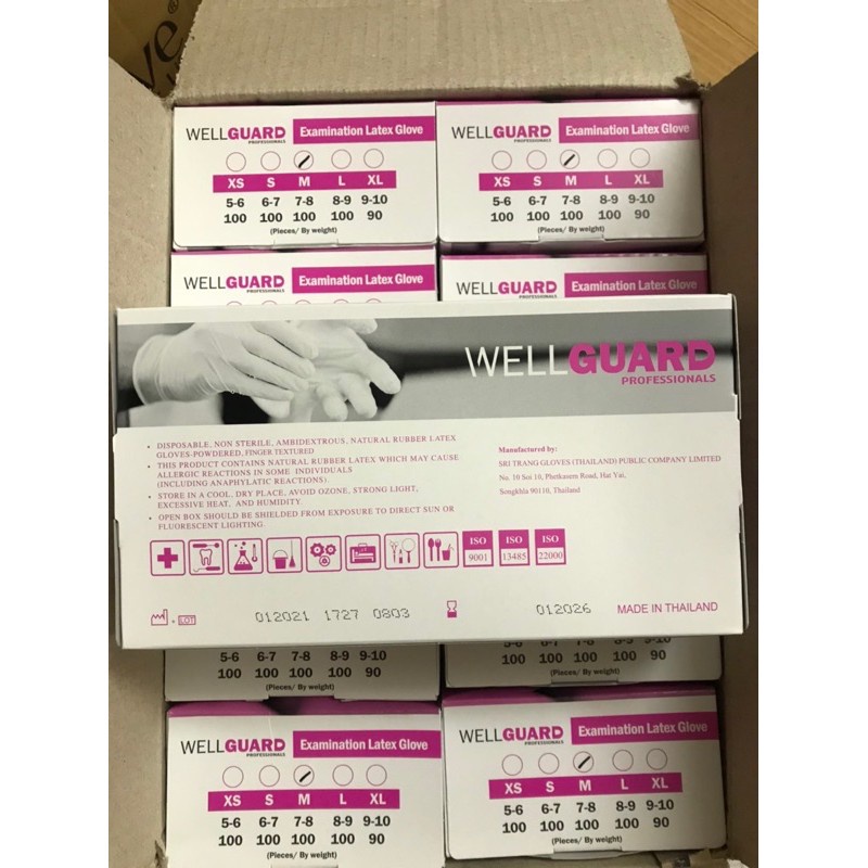 Combo 10 hộp găng tay y tế Latex có bột hãng HM Glove, Sglove, SuperCare