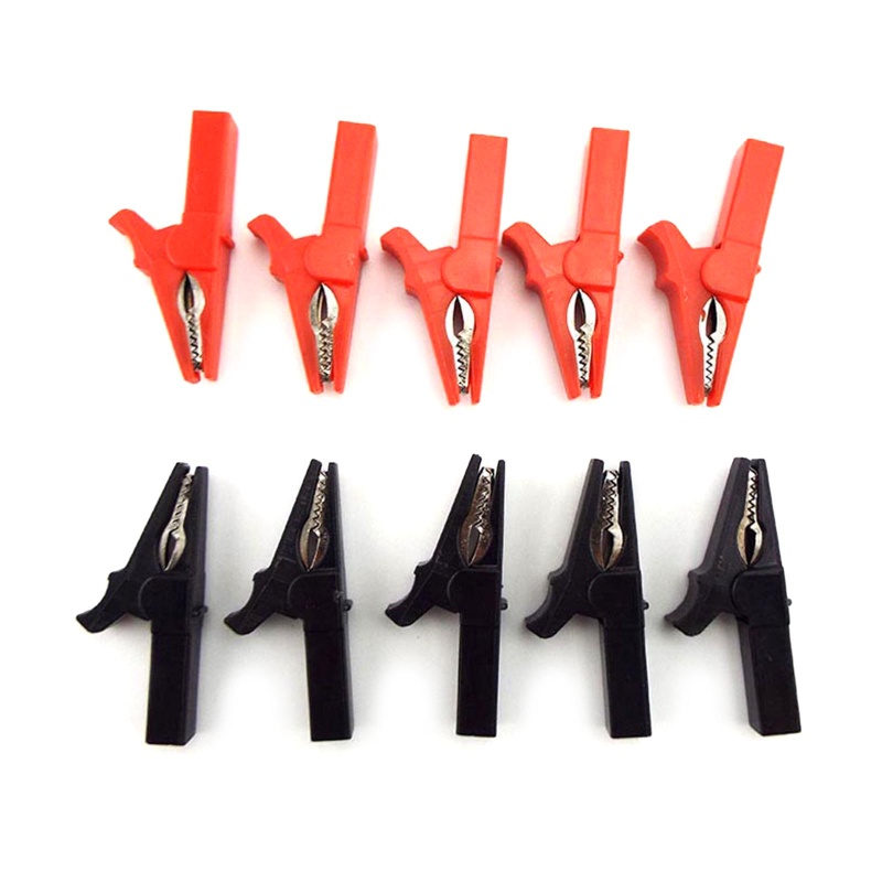 Set 2 Kẹp Cá Sấu Thử Điện Cách Điện Chuyên Dụng