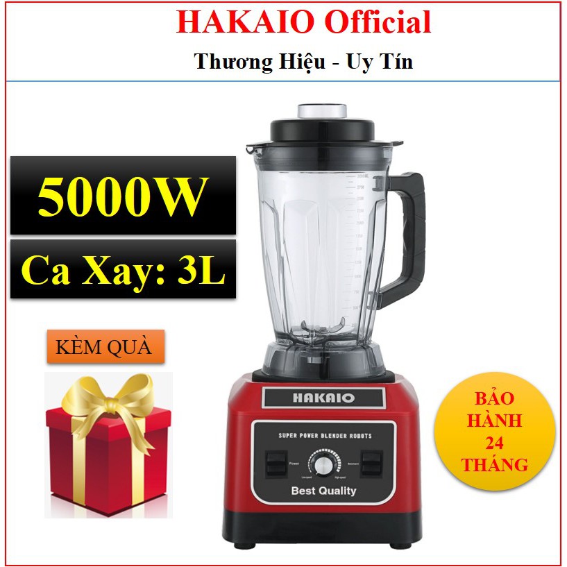 Máy Xay Sinh Tố Công Nghiệp HAKAIO 5000W - Máy Xay Công Nghiệp xay đá, thịt, cá, rau củ quả