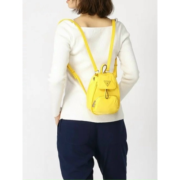 TNS - Balo Little Bay Mini Backpack nylon material - cam tươi tắn