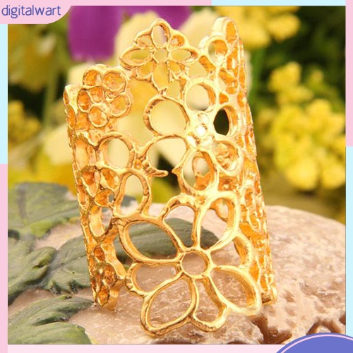 Nhẫn hợp kim hoa văn hoa kiểu rỗng xinh xắn cho nữ