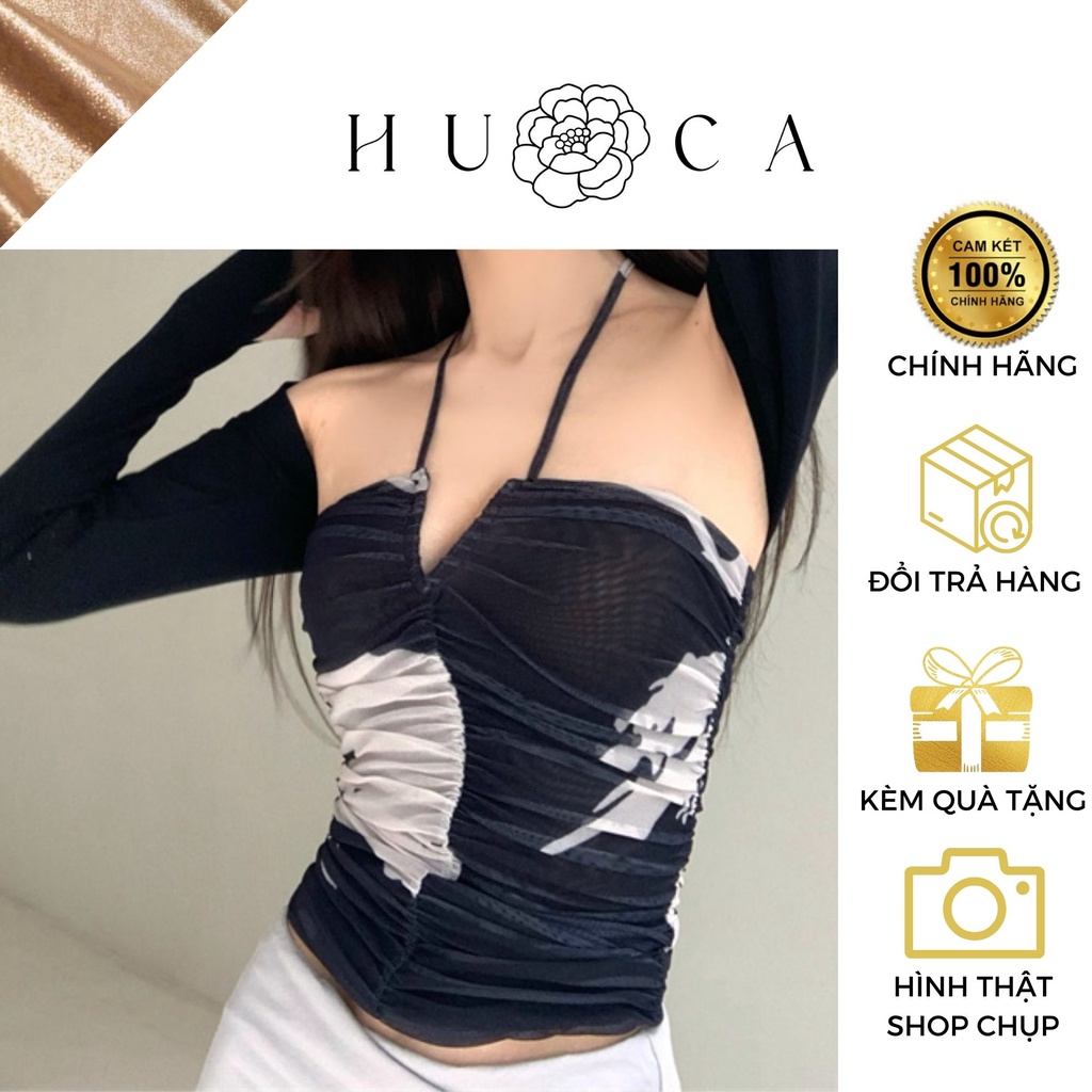 HUCA Áo Ống Cúp Ngực Nữ, Kiểu Có Dây Sexy, Chất Vải Ren Xinh, Xu Hướng Mùa Hè 2023
