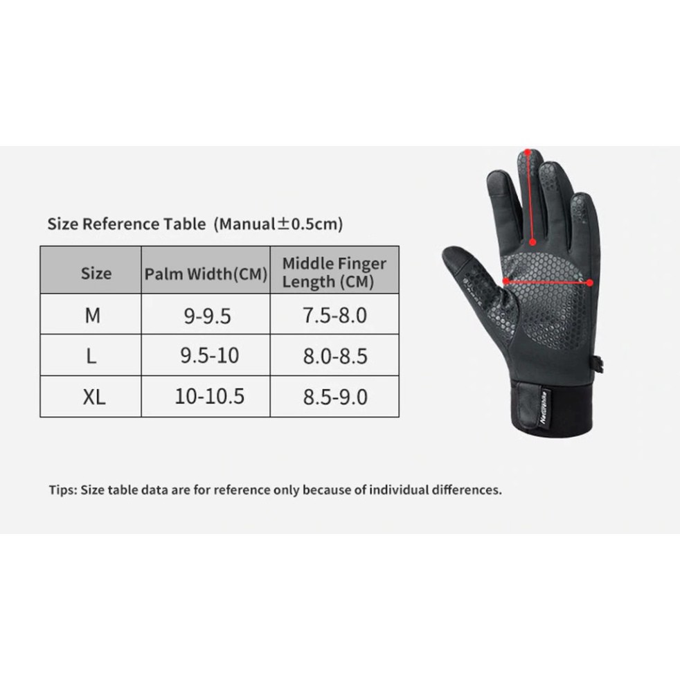 Găng tay chống nước giữ nhiệt Naturehike Gloves NH18S005-T GL05