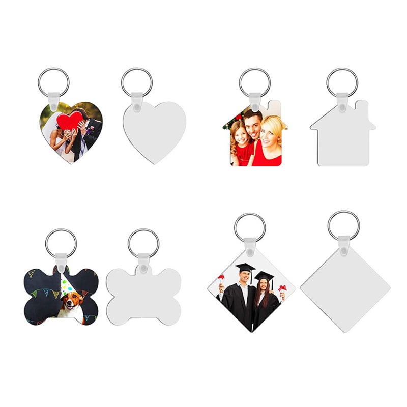 Set 36 Phụ Kiện Làm Móc Khóa In Hai Mặt Chịu Nhiệt