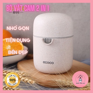 Bộ Vắt Cam Kết Hợp Ép Hoa Quả Cao Cấp Ecoco, Dụng Cụ Vắt Cam Nghiền Hoa Quả 2 Trong 1 Nhỏ Gọn Tiện Lợi