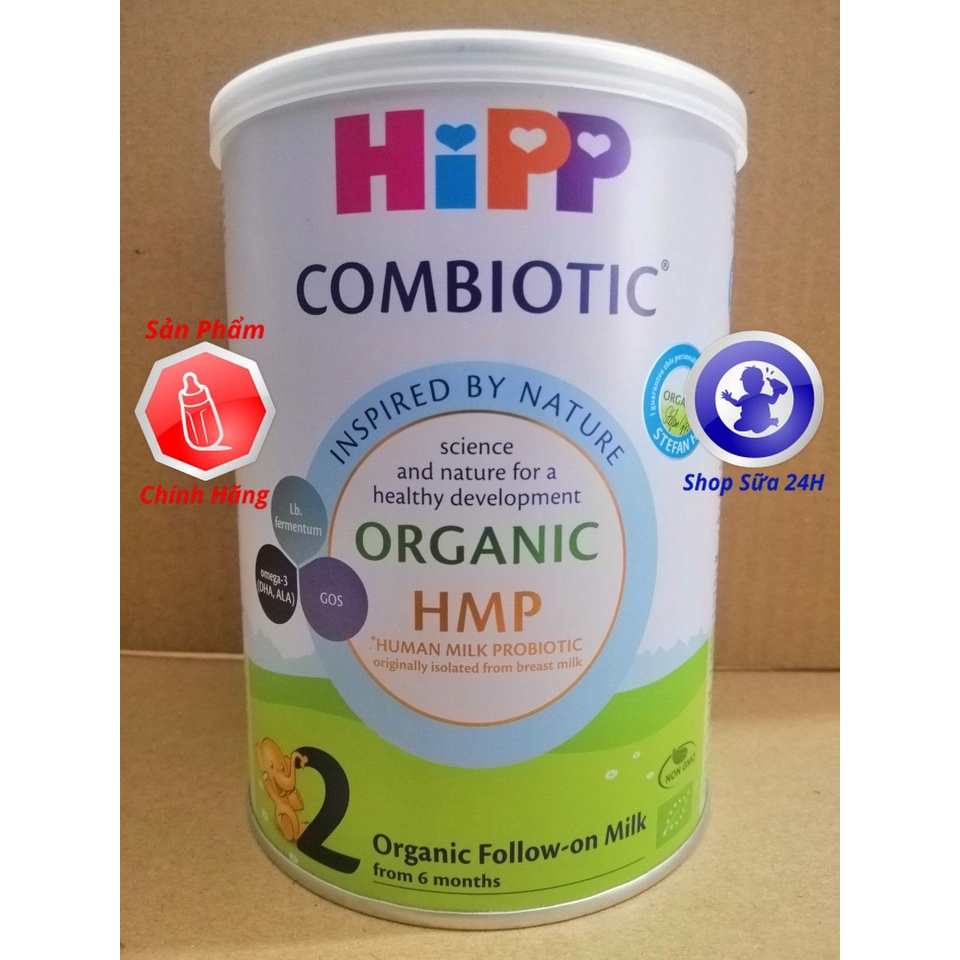 Combo 4 Lon 350g Sữa HiPP ORGANIC COMBIOTIC SỐ 1, SỐ 2, SỐ 3