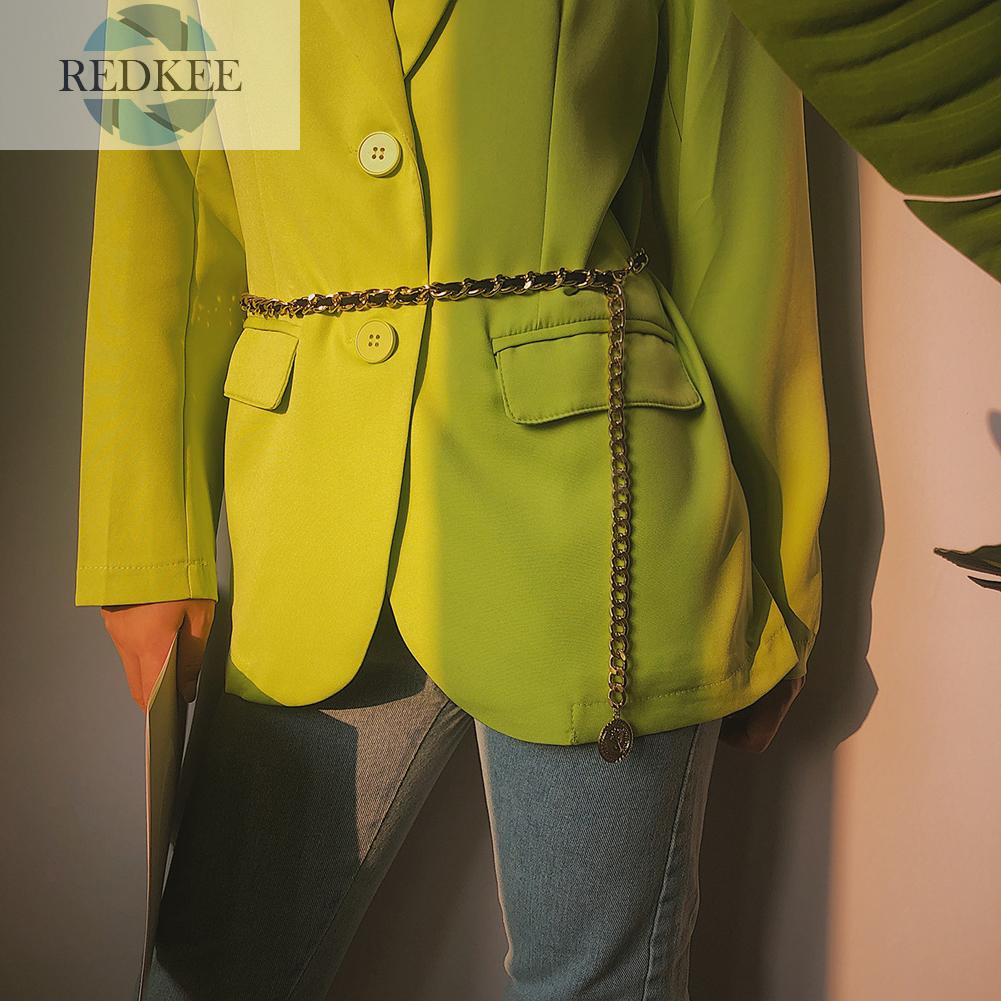 Thắt Lưng Nhiều Lớp Phối Đồng Xu Phong Cách Cổ Điển Thời Trang Cho Nữ