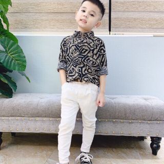 Áo sơ mi lụa cho bé trai 8-22kg