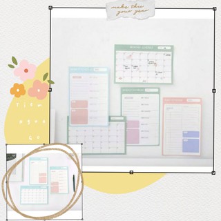 SET 30 GIẤY PLANNER A5 - Tiệm Ngựa Gỗ