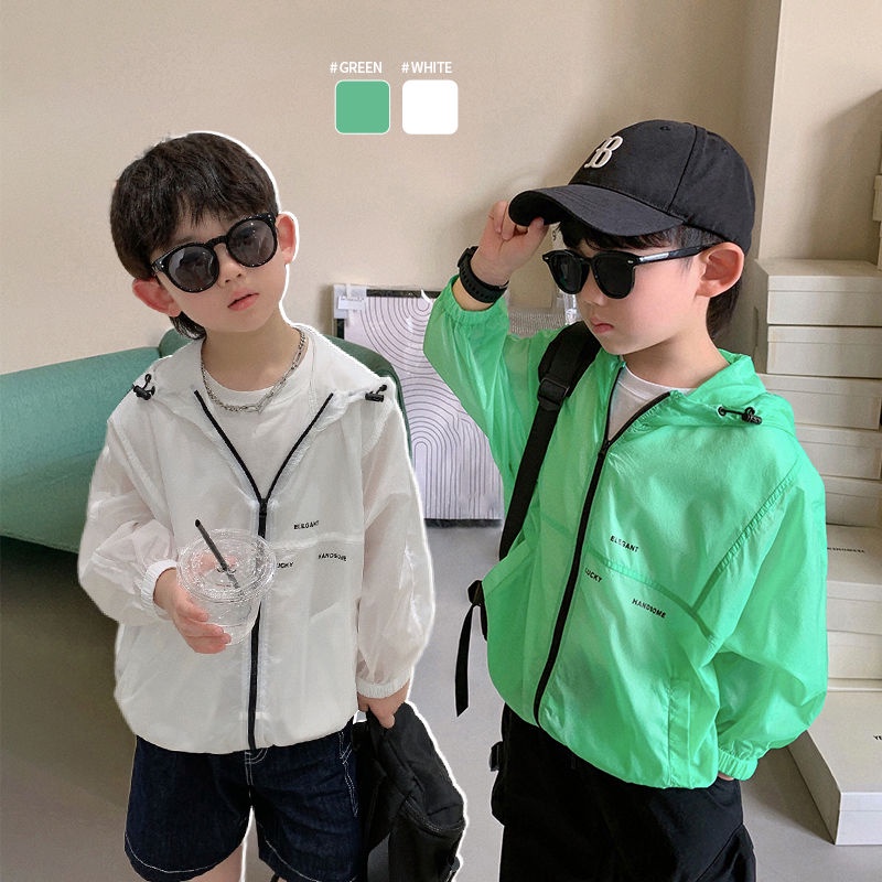 [Babycat Hàng Có Sẵn Áo Khoác Chống Nắng Tay Dài Phong Cách Nhật Bản Hàn Quốc Siêu Nhẹ Bảo Vệ Cho Bé Trai