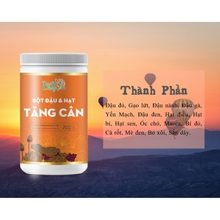Sữa ngũ cốc từ bột đậu hạt rau củ hỗ trợ Tăng cân Thuần Chay
