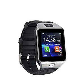 đồng hồ thông minh smartwatch dz-09 bạc hiện đại mới