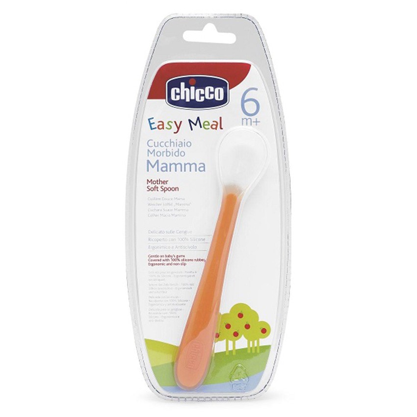 Thìa ăn silicone 6M+ Chicco 68287