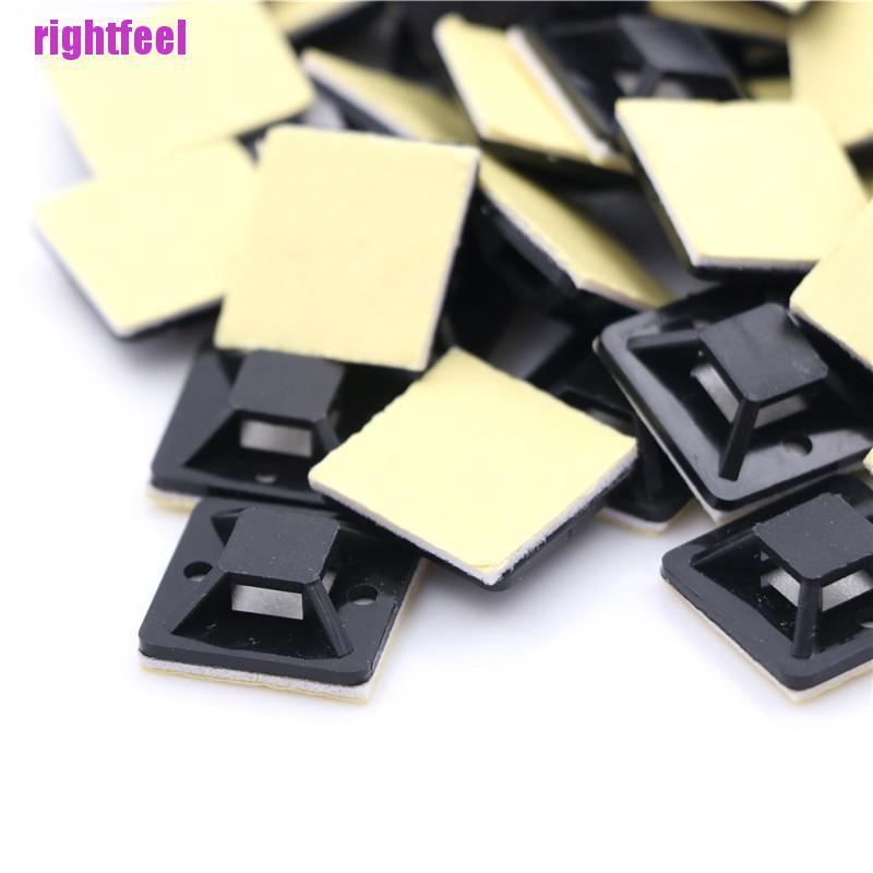 Bộ 100 Kẹp Giữ Dây Cáp Tự Dính 20x20 X