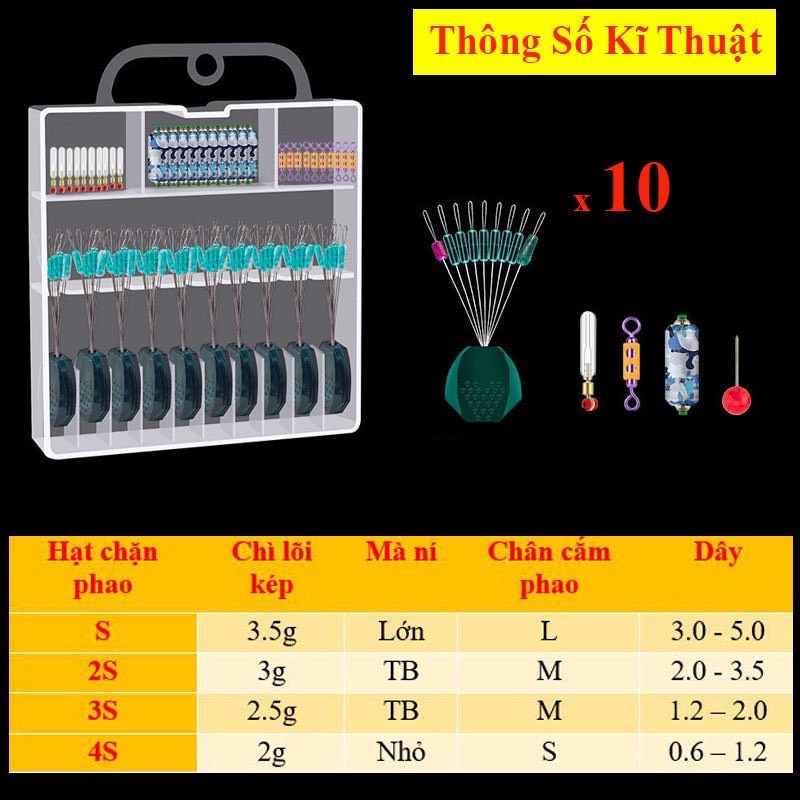 Hộp Phụ Kiện Câu Cá làm dây trục chuyên dụng câu đài cao cấp Lão Ngư-Đồ Câu Cá