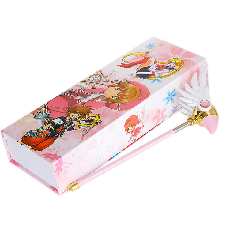 Gậy Quyền Trượng phép thuật Cardcaptor Sakura hóa trang cosplay Thủ Lĩnh Thẻ Bài họa tiết tinh tế (Dài ~52cm)
