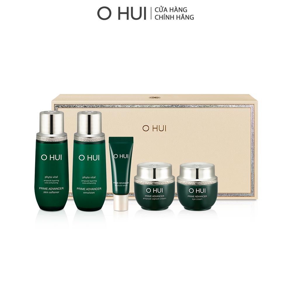 [HB Gift] Bộ chống lão hóa 5 bước OHUI Prime Advancer 5pcs Set-Gimmick