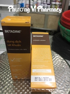 Dung dịch sát khuẩn Betadine Antiseptic Solution