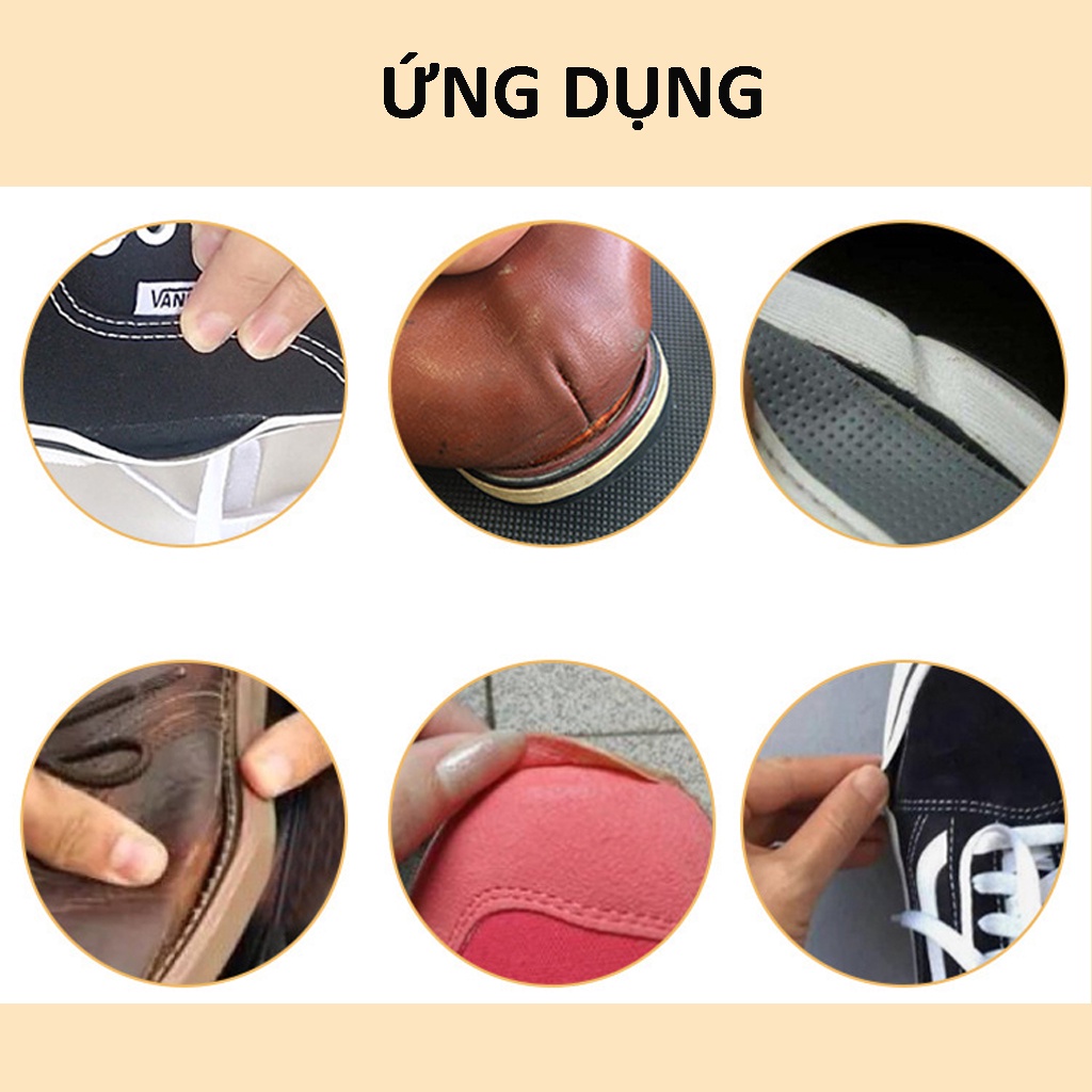Keo dán giày thể thao, giày da trong suốt siêu dính dùng nhiệt không tổn thương tay