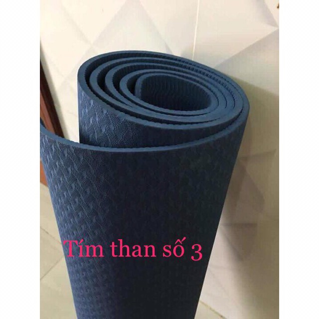 [Bao Chất Lượng] Thảm Tập Yoga TPE Có Túi Đựng Dây Buộc 1m83cm x 61cm (dày 8m)