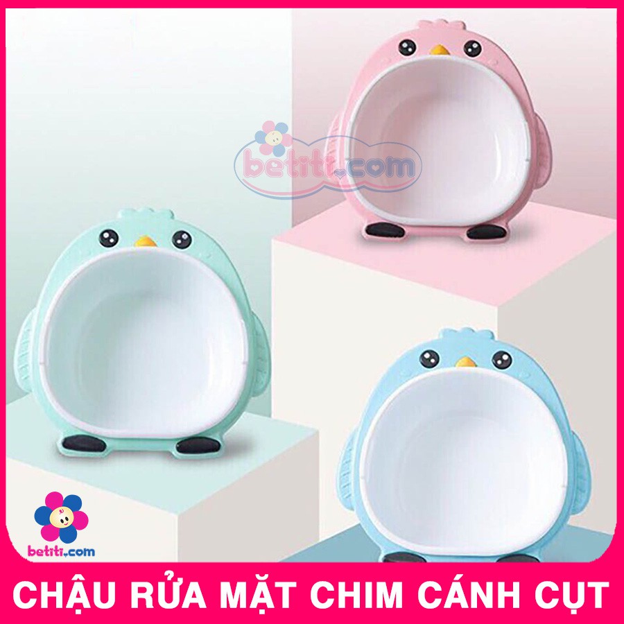 (2 Trong 1) Chậu Rửa Mặt Cho Bé Hình Chim Cánh Cụt - BETITI - BTT00318