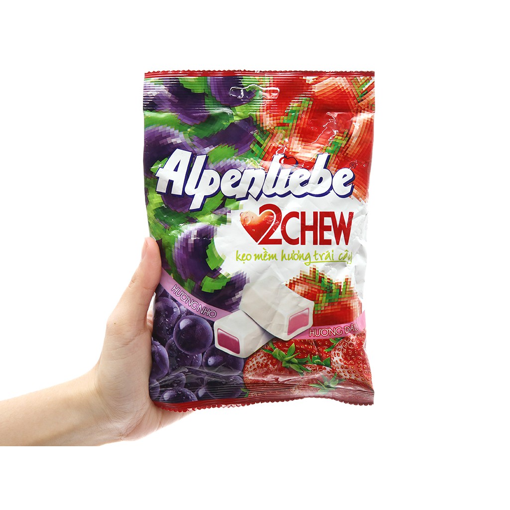 Kẹo mềm hương trái cây Alpenliebe 2Chew gói 87.5g