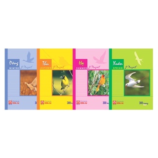 Vở kẻ ngang Hồng Hà 300 trang Bốn mùa 1032