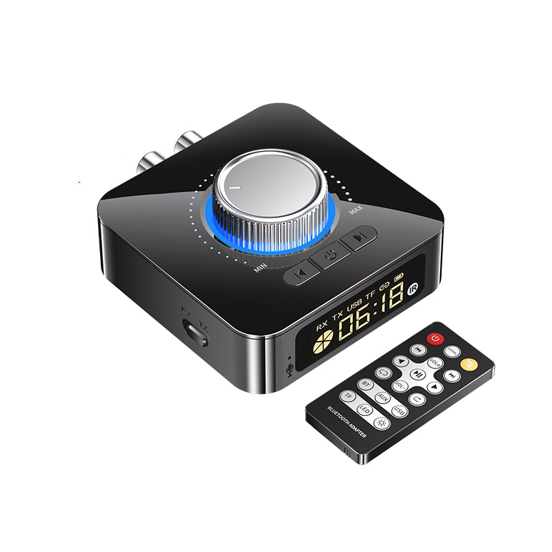 Thiết Bị Thu Phát Tín Hiệu Âm Thanh bluetooth 5.0 aux r / l rca tf / u-Dask Màn Hình led Kỹ Thuật Số 3.5mm