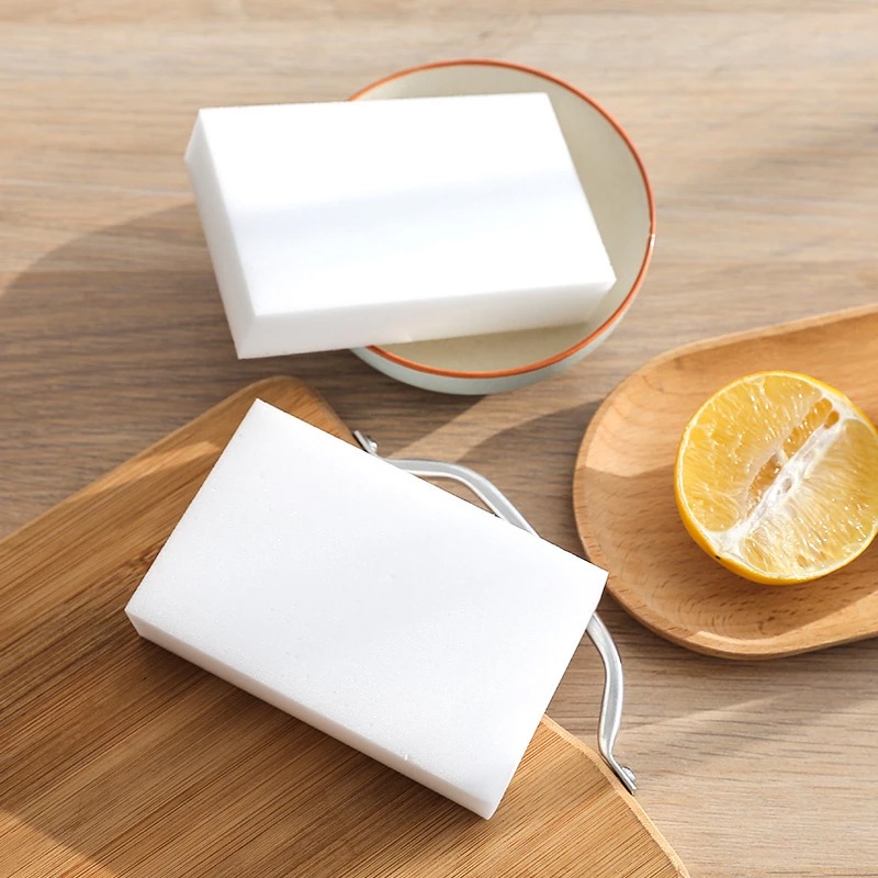 50 miếng Mút xốp Melamine rửa bát, bình sữa không xà phòng, vệ sinh giày, xe hơi, tẩy keo ép màn hình
