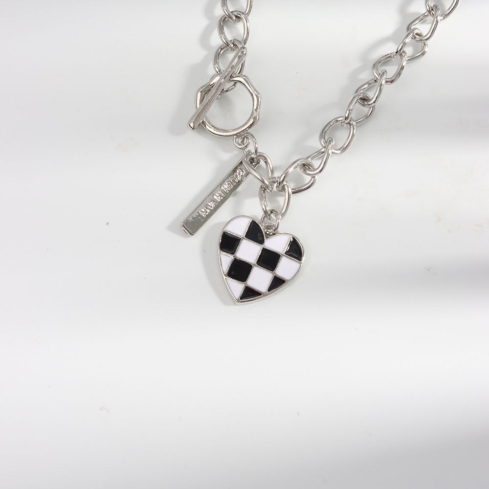 Vòng cổ Mặt Hình Bảng Đen Trắng Thời Trang Cho Nữ