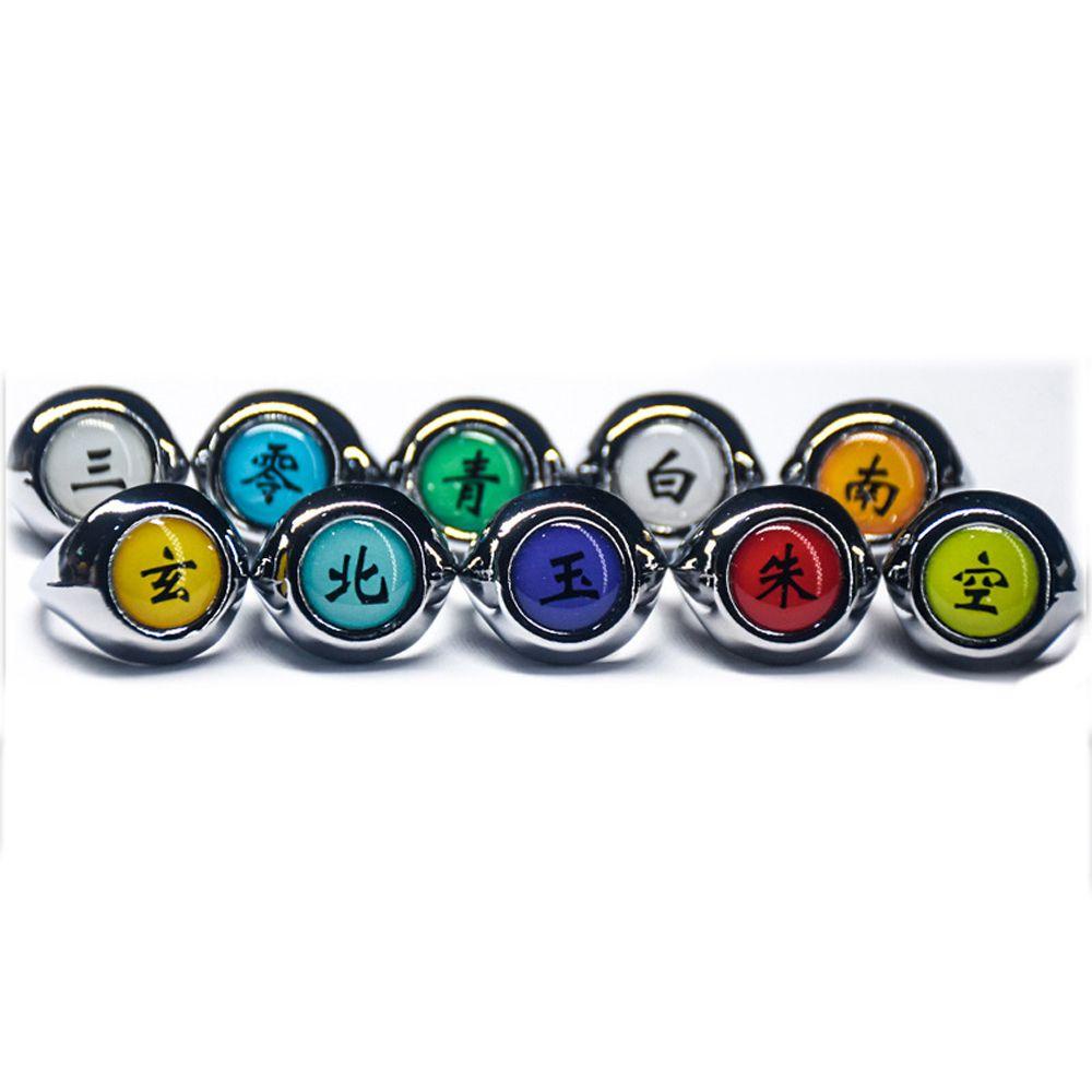 Nhẫn Đeo Khớp Ngón Tay Họa Tiết Hoạt Hình Sharingan Akatsuki Itachi Sasuke Uchiha