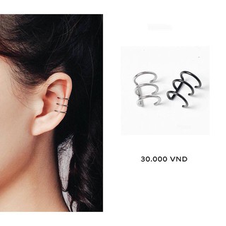 KHUYÊN TAI NAM NỮ/ KHUYÊN KẸP 3 VÒNG TRƠN