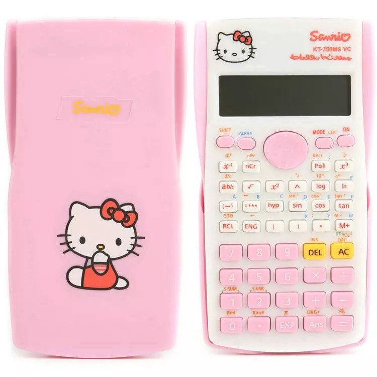 MÁY TÍNH SAMRIO HELLO KITTY , DORAEMON ĐÁNG YÊU -MÁY TÍNH CẦM TAY THÔNG MINH FX350 TIỆN LỢI CHO HỌC SINH SINH VIÊN