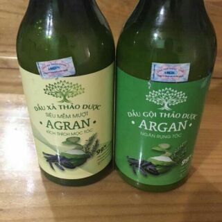 Bộ đôi dầu gội dầu xả thảo dược ARGAN kích thích mọc tóc