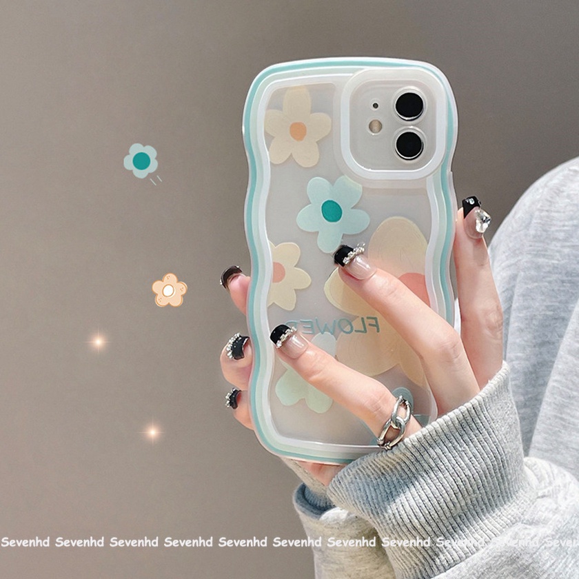 Ốp Điện Thoại Mềm Họa Tiết Hoa Màu Vàng Cho iPhone 13 12 11 Pro Max Xs Max Xr X 7 8 6 6s Plus