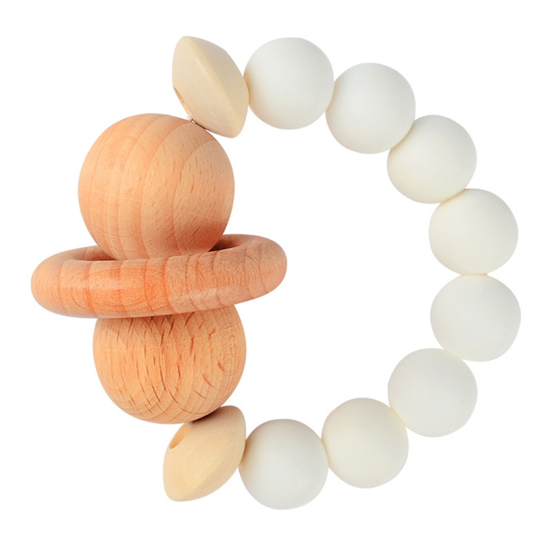 Vòng Đồ Chơi Xỏ Hạt Silicone 12 Màu Dành Cho Bé Mọc Răng