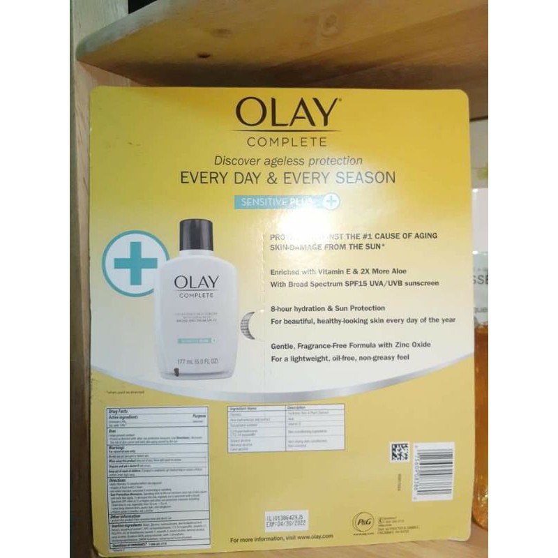 💟 1 CHAI SỮA DƯỠNG ẨM CHỐNG NẮNG OLAY COMPLETE HYDRATE & PROTECTS SKIN 💟