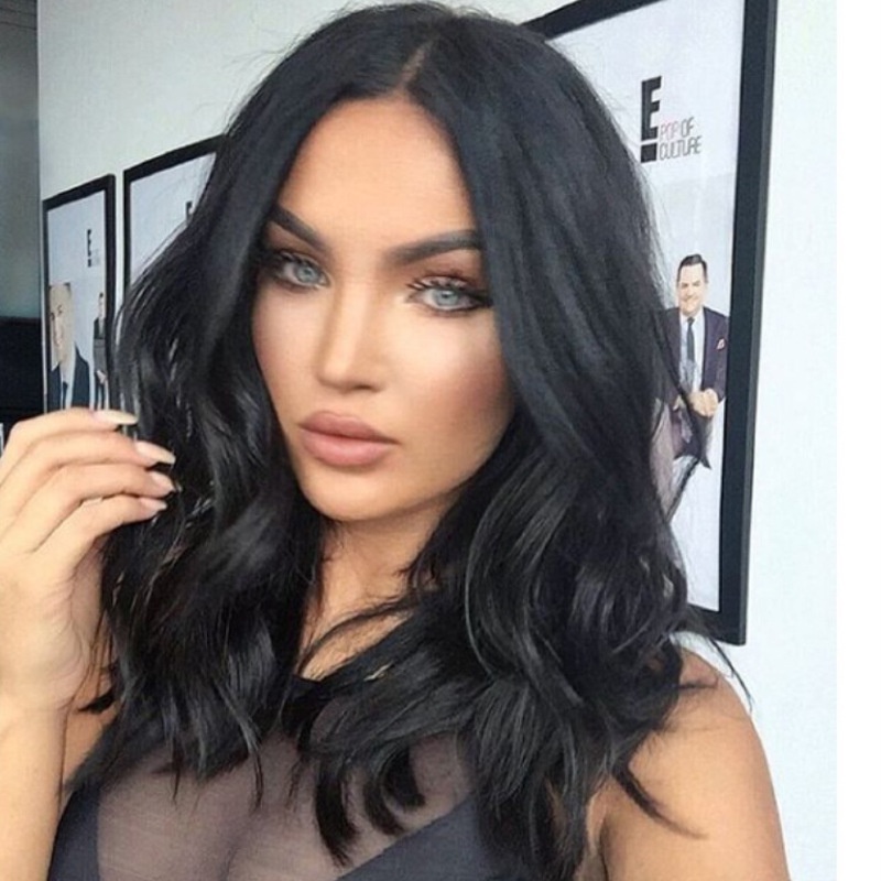 Bộ Tóc Giả Dài Uốn Xoăn Nhuộm Màu Thời Trang Cho Nữ