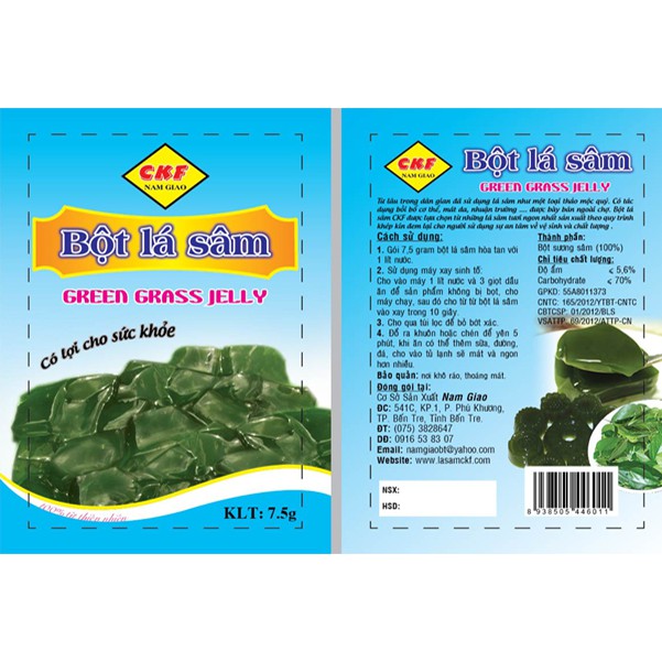 Bột sương sâm thanh nhiệt CKF gói 7.5g / bột rau má CKF 7.5g | BigBuy360 - bigbuy360.vn