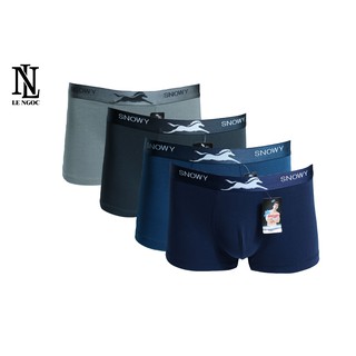 Combo 4 quần lót nam boxer, quần sip đùi Snowy cao cấp - LN708