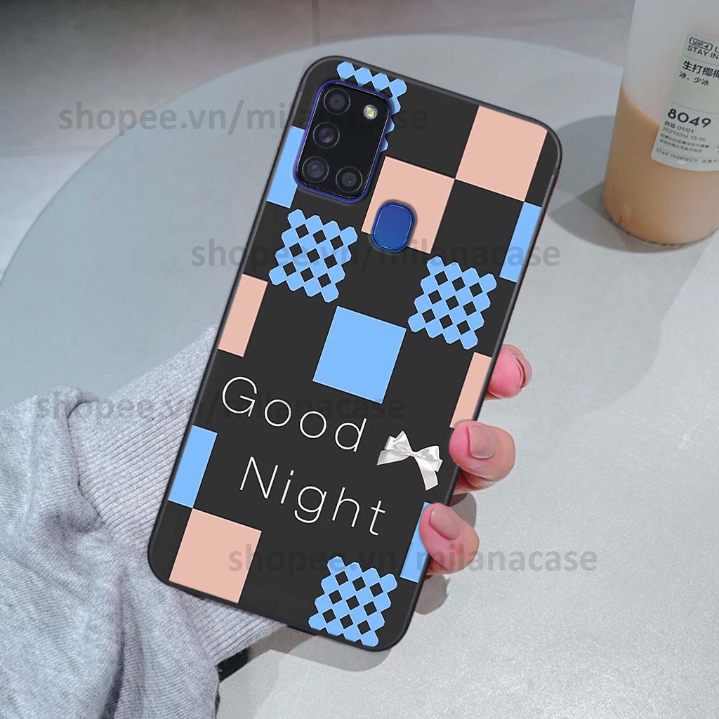Ốp Samsung A21s caro họa tiết nhiều màu sắc siêu đẹp thời trang cá tính