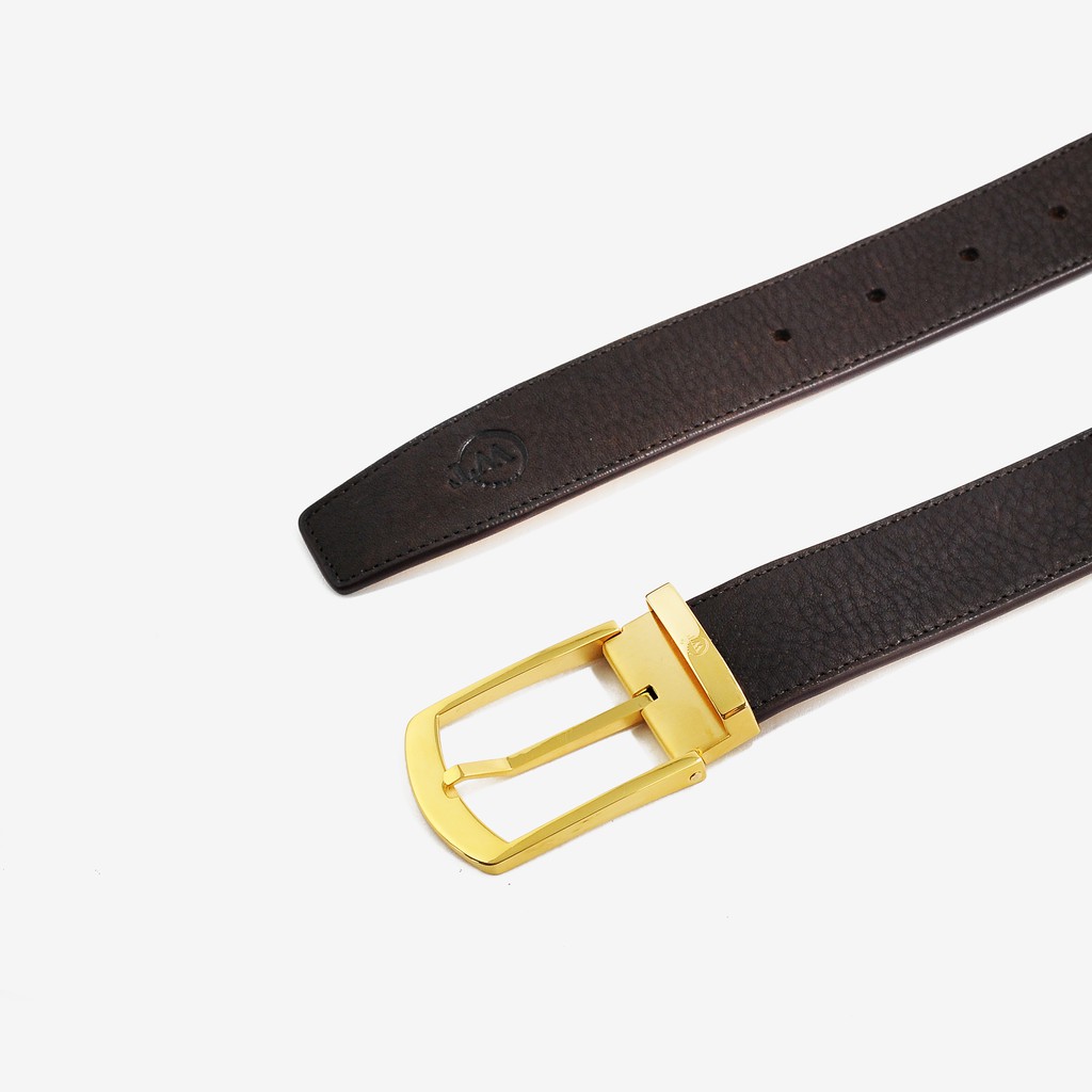 Thắt Lưng Nam Da Bò Cao Cấp Mặt Khóa Thép Không Gỉ WT Leather 147816 -  bản 3.8