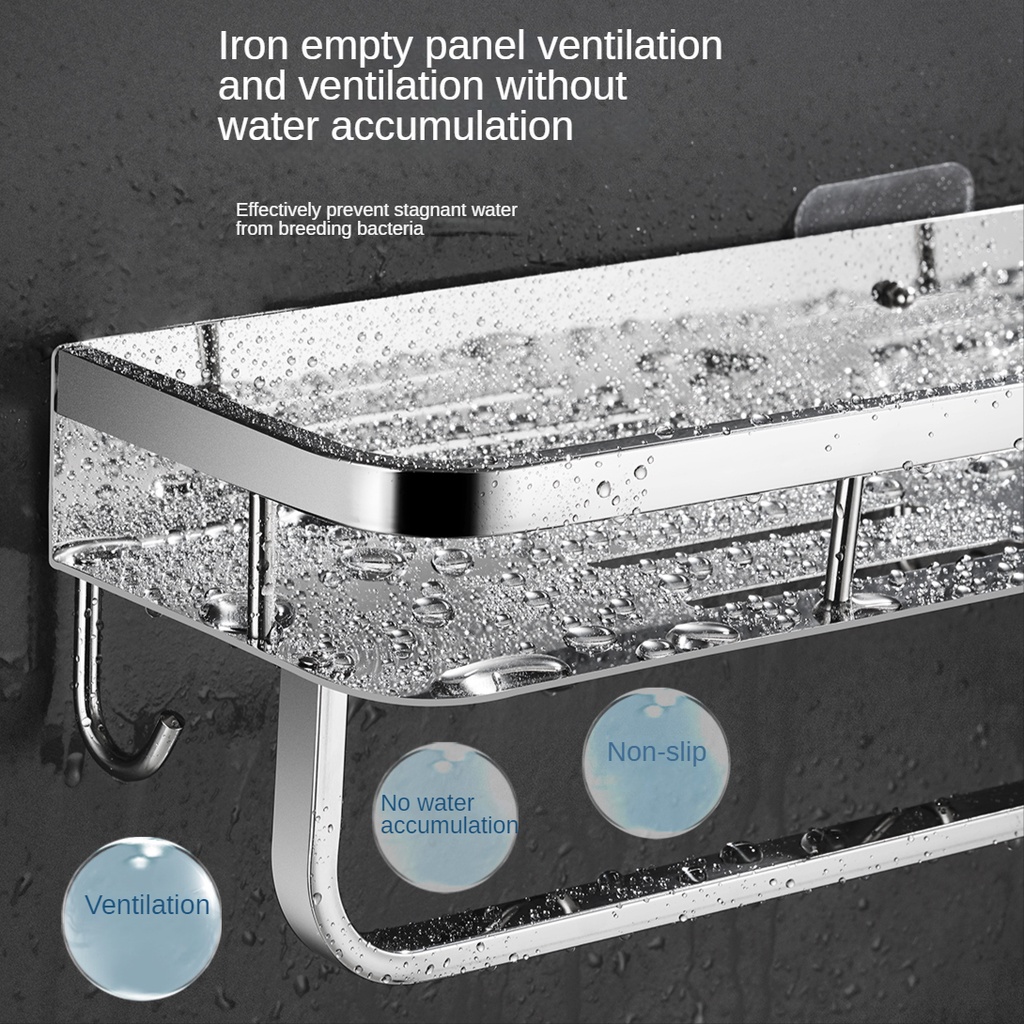 Kệ Đựng Gia Vị Dán Tường Xinkunlong Inox SUS304 Đa Chức Năng