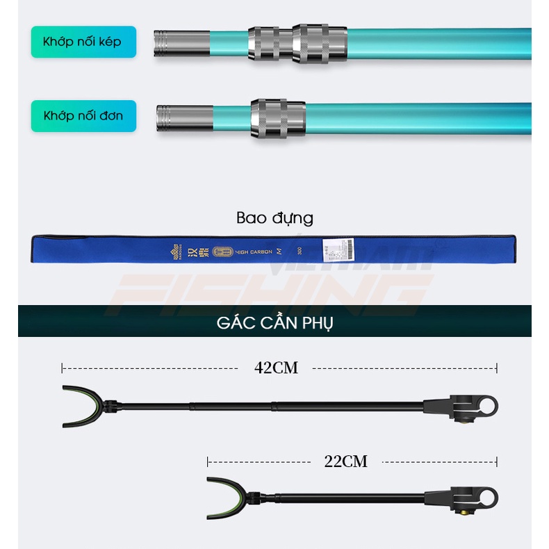 [Ảnh thật] [Chính hãng] Gác cần Handing 2021 (không chân cắm đất)