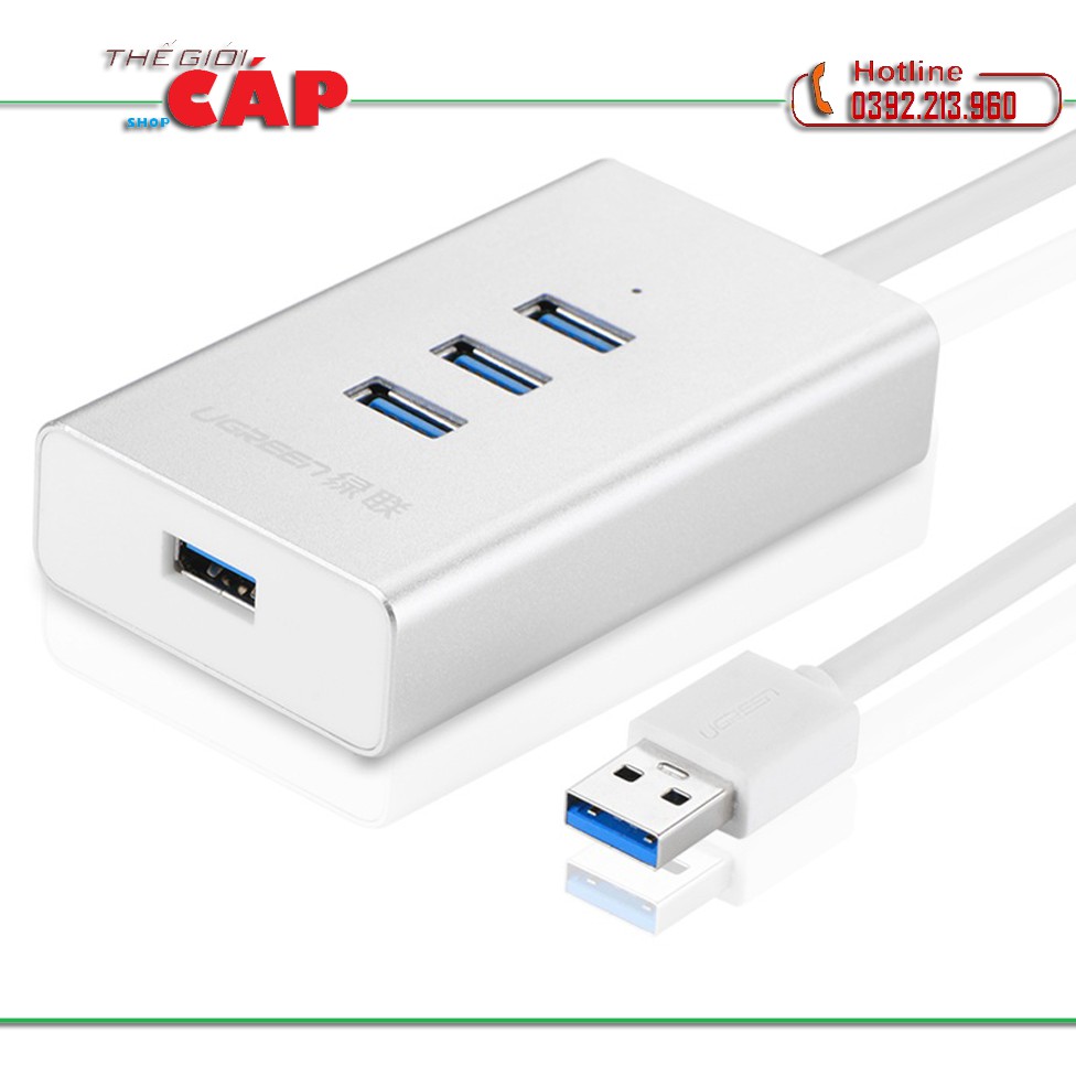 Bộ chia bốn cổng USB 3.0 - Dài 0.5M chính hãng UGREEN CR126 - 30234