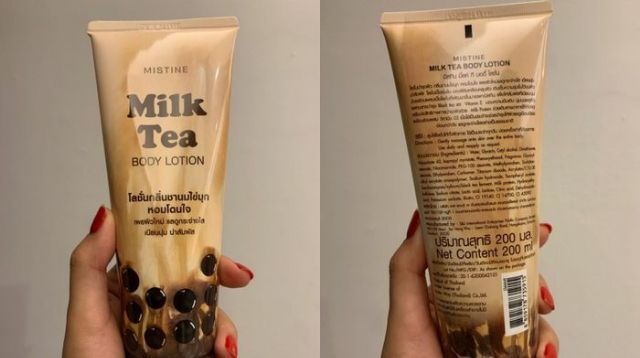 Kem dưỡng thể trắng da Trà sữa trân châu đường đen Mistine Body Lotion Milk Tea Thái Lan (200g)