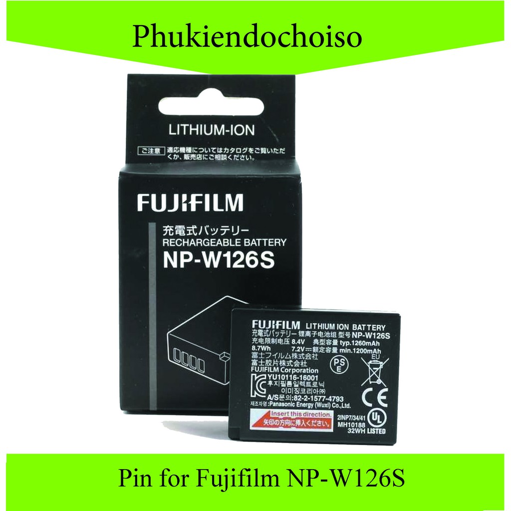 Pin thay thế pin máy ảnh for Fujifilm NP-W126S