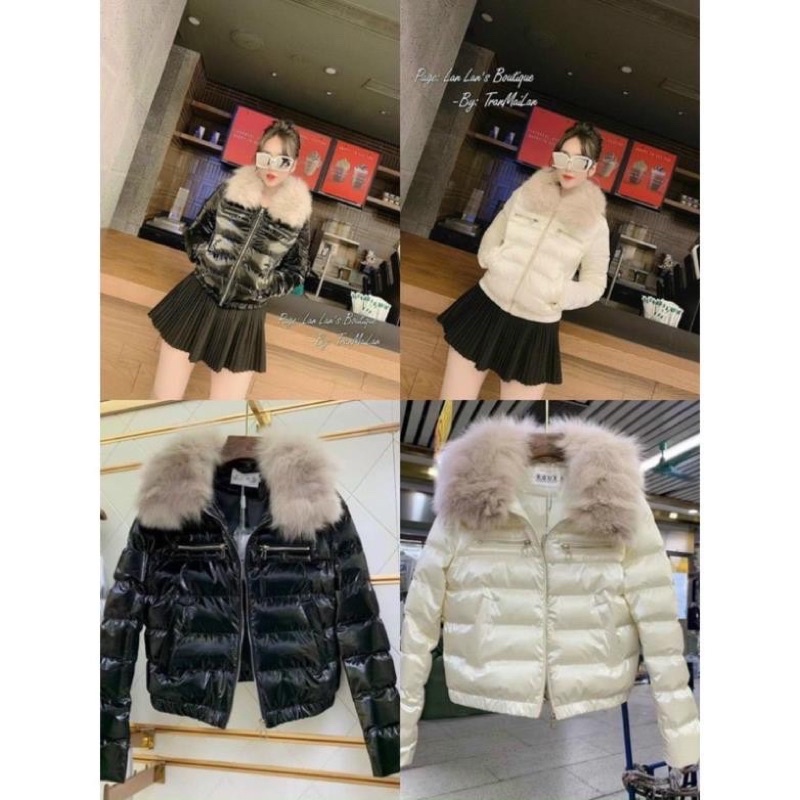 Áo phao bóng cổ lông